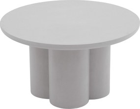 Măsuță de cafea rotundă Cylindus 80 cm - gri deschis