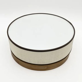 Brilagi - Plafonieră LED BELLADONNA, 20W, 230V, Ø 30 cm, crem/stejar