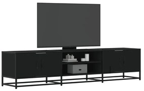 vidaXL Comodă TV, negru, 180x35x41 cm, lemn prelucrat