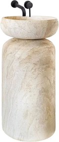 Lavoar compozit freestanding Rea Cheri 41 cm bej mat