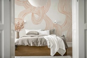 Fototapet, Stripes Repeatable, Orange, Rebel Walls