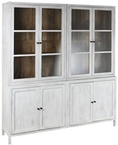 Vitrina, alba, din lemn de mango, Meadow