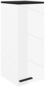 HOMCOM Dulap de Baie, Dulap Suspendat cu 3 Rafturi și Polițe Reglabile, 30x32x73 cm, Alb | Aosom Romania