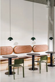 Masă de dining rotundă cu blat cu aspect de lemn de stejar ø 65 cm Sool – noo.ma