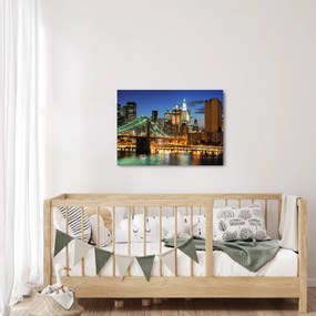 Tablou - Pod cu New York (70x50 cm)