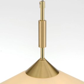 Lustra, Pendul realizat manual ARTDESIGN 40cm, alama mat/ champagne