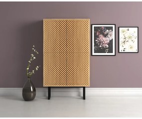 Comodă cu aspect de lemn de stejar Woodman Camden Diamond