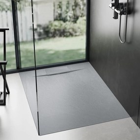 Cadita de dus Rea Bazalt Grey 90x90