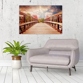 Tablou - pod din lemn (90x60 cm)