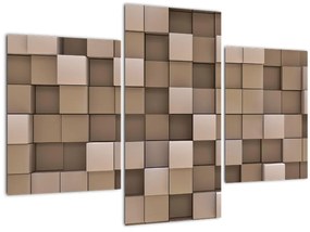 Tablou - Cuburi bej (90x60 cm)