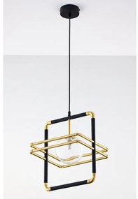 Lustră pe cablu Jupiter 2028 FIORI 1xG9/10W/230V negru/auriu/transparent