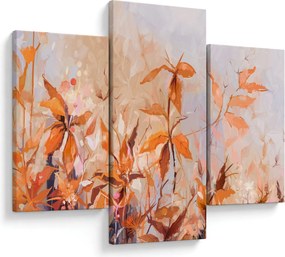 Tablou - Flori pictate (90x60 cm)