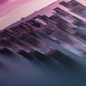 Tablou cu pari din lemn (120x50 cm)
