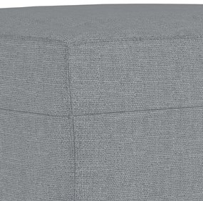 Taburet, gri deschis, 70x55x41 cm, material textil Gri deschis, 70 x 55 x 41 cm