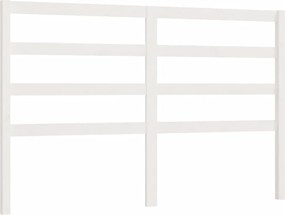 vidaXL Tăblie de pat, alb, 126x4x100 cm, lemn masiv de pin