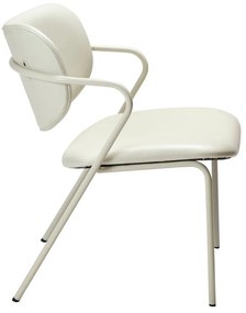 Fotoliu crem din imitație de piele Zed – DAN-FORM Denmark