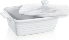 BANQUET Formă dreptunghiulară de copt cu capac CULINARIA White 28 x 18 cm