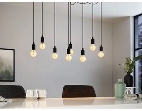 Eglo 43322 - Lustră pe cablu HOGSMILL 8xE27/40W/230V