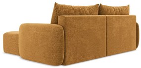 Colțar portocaliu extensibil/cu spațiu de depozitare (cu colț pe partea dreaptă) Kalena – Makamii