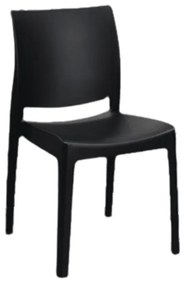 SCAUN PASTELLO - POLIPROPILENA - HORECA - NEGRU