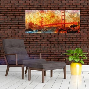 Tablou - Golden Gate, SanFrancisco, California (120x50 cm)