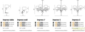 Candelabru design elegant Impress 3 White