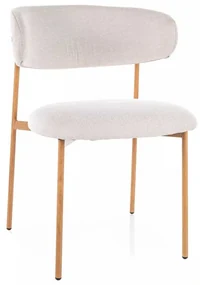 Scaun de bucătărie Sally D II, crem / stejar
