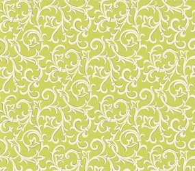 Tapet Brodsworth, Lime Green Luxury Patterned, 1838 Wallcoverings, 5.3mp / rola