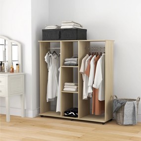 HOMCOM Dulap cu 5 Rafturi și 6 Roți, 120x40x128 cm, Negru | Aosom Romania