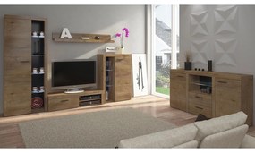 Mobilier living Rokara (cu komodou) (stejar Lefkas) (iluminat LED). 1058161