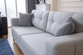 Set canapea extensibila de 210cm si fotoliu alya