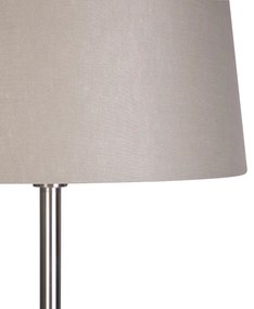 Lampă de podea modernă din oțel cu nuanță taupe 45 cm - Simplo