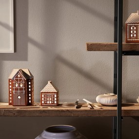 Sfeșnic pentru lumânări pastilă din ceramică Gingerbread Lighthouse – Kähler Design