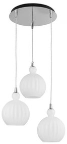 Lustra cu 3 pendule design modern Odell alba NVL-9190882