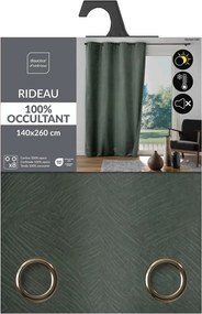 Draperie kaki din catifea 140x260 cm Olympe – douceur d'intérieur