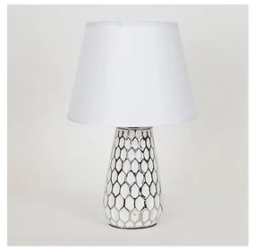 Lampă de masă 1xE14/40W/230V alb/argintiu