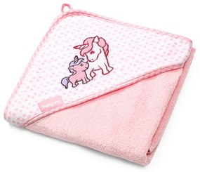 Prosop Bebelusi Fibra Bambus Cu Capison Cu Broderie Unicorni Roz BabyOno 346/01