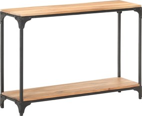 vidaXL Masă consolă, 110x30x75 cm, lemn masiv acacia