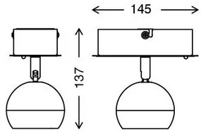Briloner 2040-012 - Spot LED RGB dimabil 1xLED/3,3W/230V cu DO