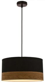 Lustră pe cablu PORTO 1xE27/60W/230V negru/maro