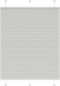 vidaXL Jaluzea plisată gri deschis 105x100 cm Lățime țesătură 104,4 cm