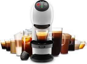 Espressor Krups KP243110 NDG GENIO S WHITE, 1500 W, 15 bar, 0,8 l, Compatibil cu capsulele NESCAFÉ® Dolce Gusto®, LED, Functie XL, Alb