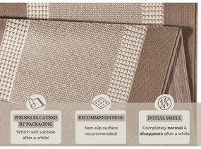 Covor tip traversă Hanse Home Basic, 80x300 cm, bej-maro
