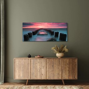 Tablou - Pietre în mare (120x50 cm)