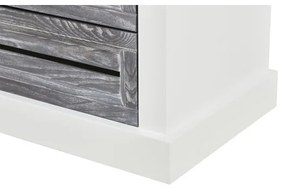 Vitrina Cabana Alb Si Antracite, Stanga, 67.5 Cm