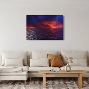 Tablou cu mare și păsări (90x60 cm)