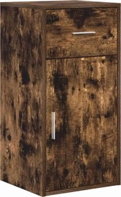 vidaXL Bufet cu sertar Stejar fumuriu 38 x 34 x 75 cm