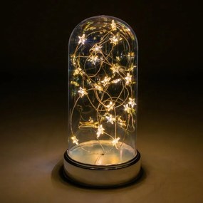 Decorațiune de Crăciun,  cupolă strălucitoare  - 20 LED, alb cald