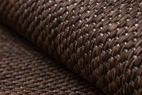 Covor SISAL SION cerc A5165A Melanj țesute plate maro