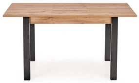 Masa extensibila pentru dining cu blat in decor stejar wotan GOGI 100(135)x60 cm